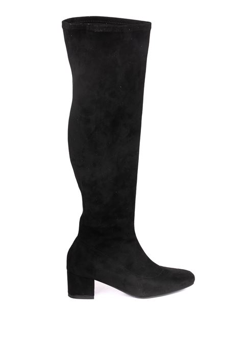 Black stretch high boot UMA PARKER NEW YORK | 090220SUEDE-BLACK